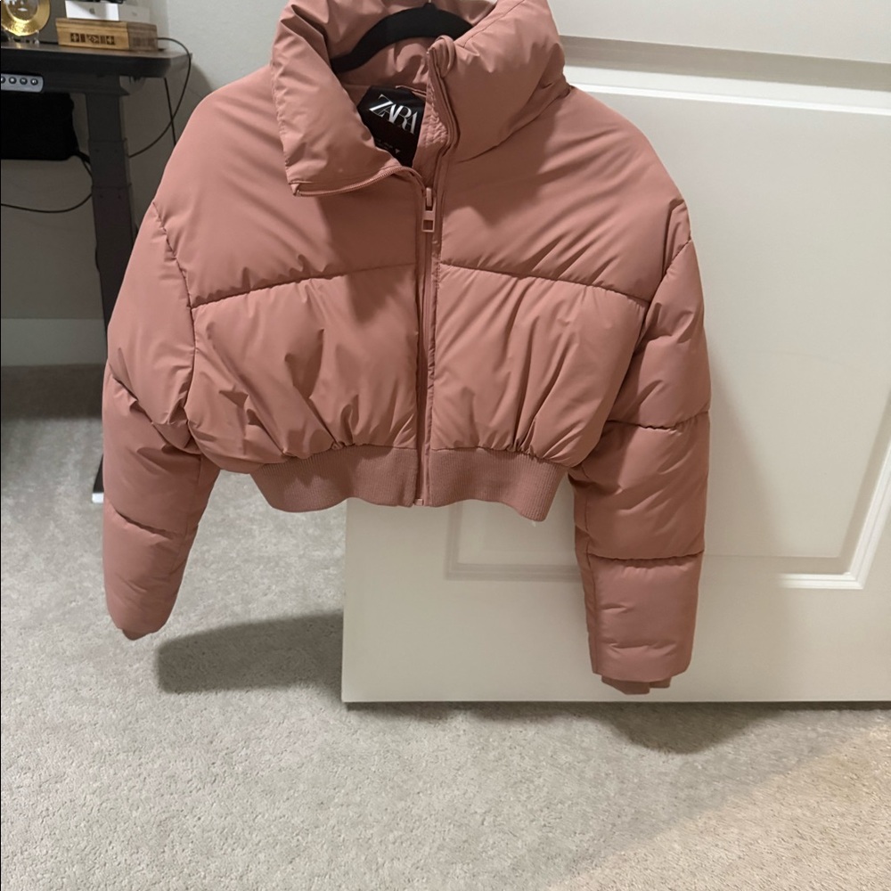 Zara cropped Puffer